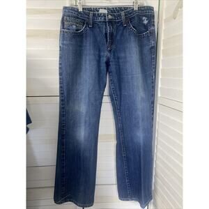 Southern Thread Blue Denim Boot Cut Jeans Sz 35 Regular 100% Cotton